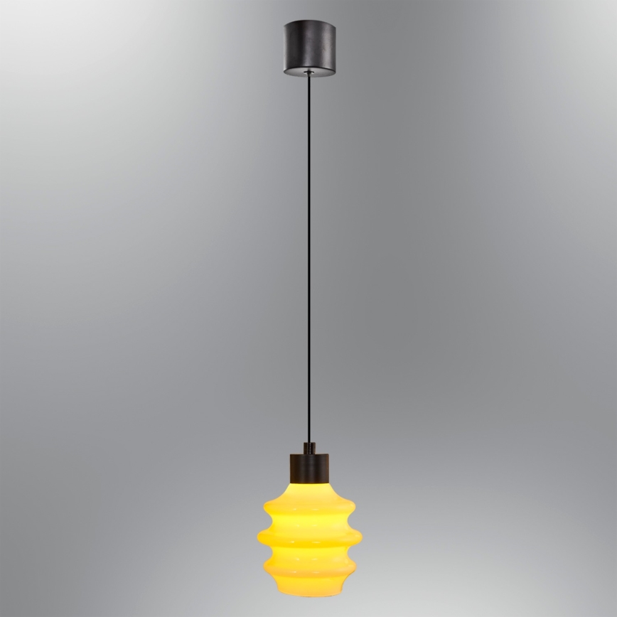 LED-Pendelleuchte an Kabel CACTUS LED/3W/230V 3000K schwarz/gelb