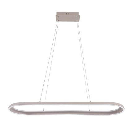 LED-Pendelleuchte an Kabel CASHMERE LED/80W/230V 30x100 cm weiß