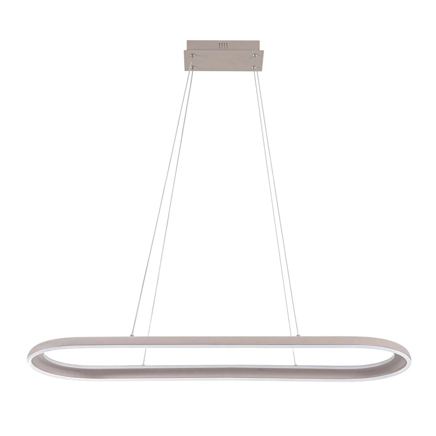 LED-Pendelleuchte an Kabel CASHMERE LED/80W/230V 30x100 cm weiß