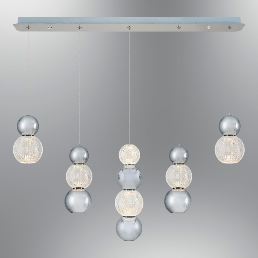 LED-Pendelleuchte an Kabel CREMONA LED/27W/230V 3000K mattchrom