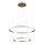 LED-Pendelleuchte an Kabel DIANA LED/44W/230V 4000K Ø 59 cm goldfarben