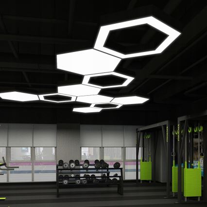 LED-Pendelleuchte an Kabel LED/20W/230V schwarz