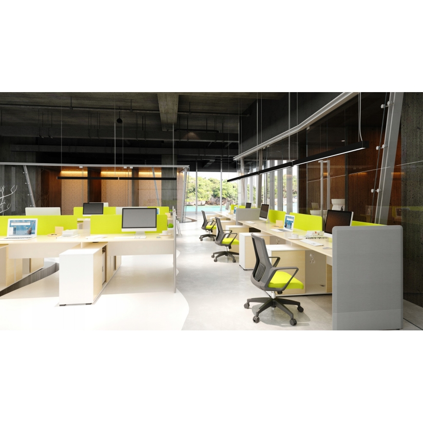 LED-Pendelleuchte an Kabel LED/44W/230V 4000K 120 cm schwarz