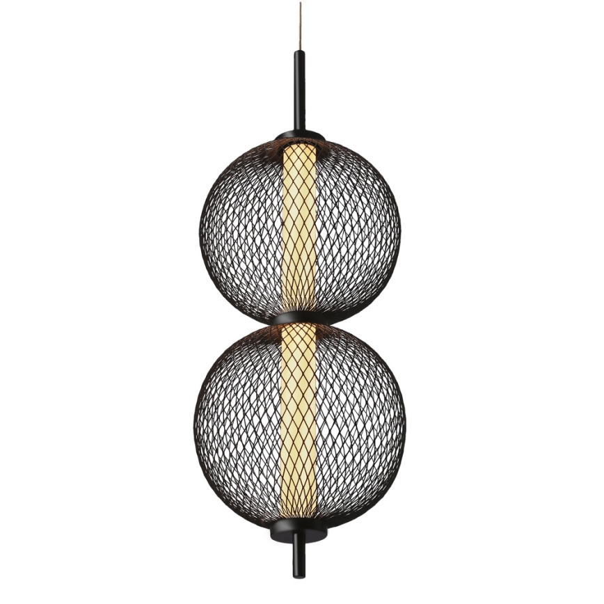 LED-Pendelleuchte an Kabel PUMA LED/10W/230V Ø 14 cm schwarz