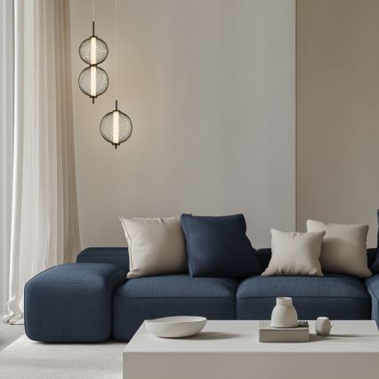 LED-Pendelleuchte an Kabel PUMA LED/10W/230V Ø 20 cm schwarz