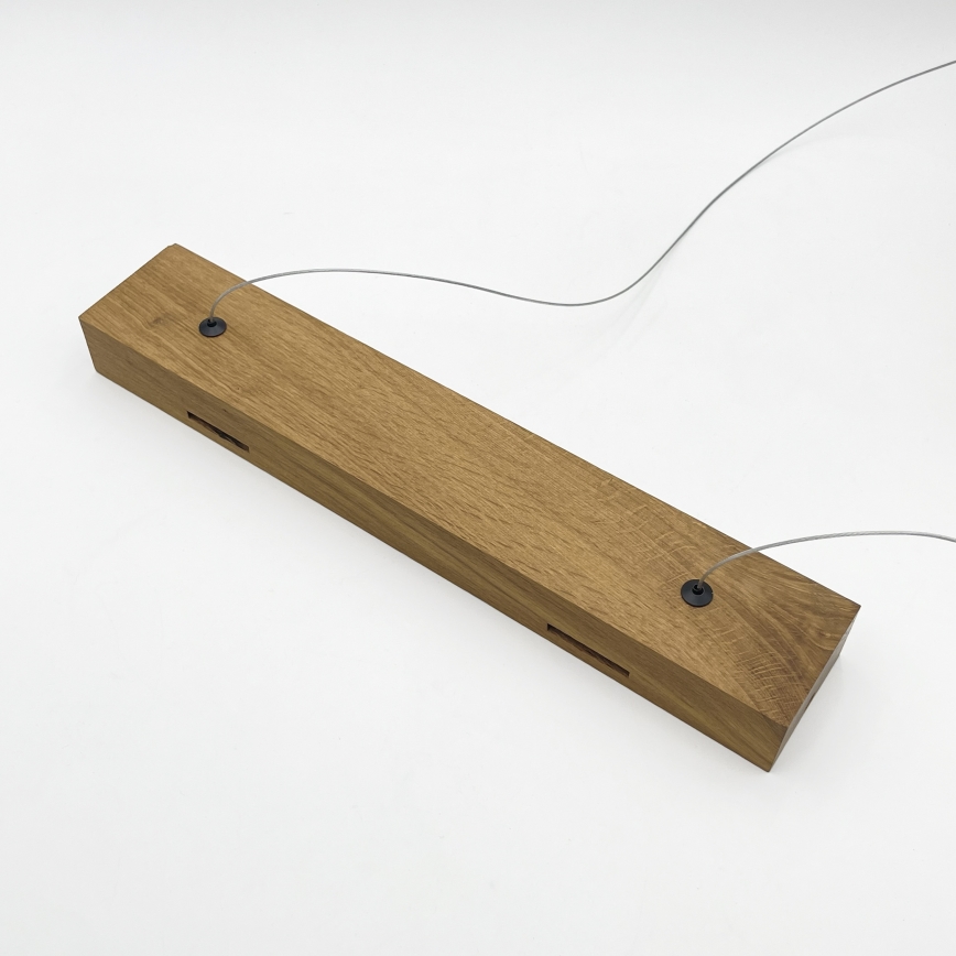 LED-Pendelleuchte an Kabel VERDE, 18 W, 230 V, 3000 K, 76 cm, Eiche