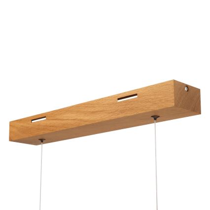 LED-Pendelleuchte an Kabel VERDE, 18 W, 230 V, 3000 K, 76 cm, Eiche
