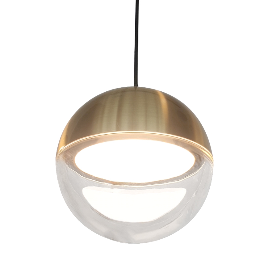 LED-Pendelleuchte an Kabel ZIREA LED/7W/230V goldfarben