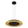 LED-Pendelleuchte an Seil PIATTINO LED/30W/230V 2700/3200/4000K Ø 40 cm schwarz/gold