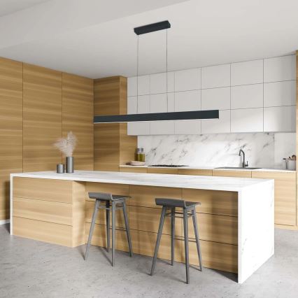 LED-Pendelleuchte an Stahlseil BERNADETTA LED/20W/230V 4000K schwarz