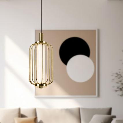 LED-Pendelleuchte an Stahlseil BONNIE LED/10W/230V 3000K goldfarben