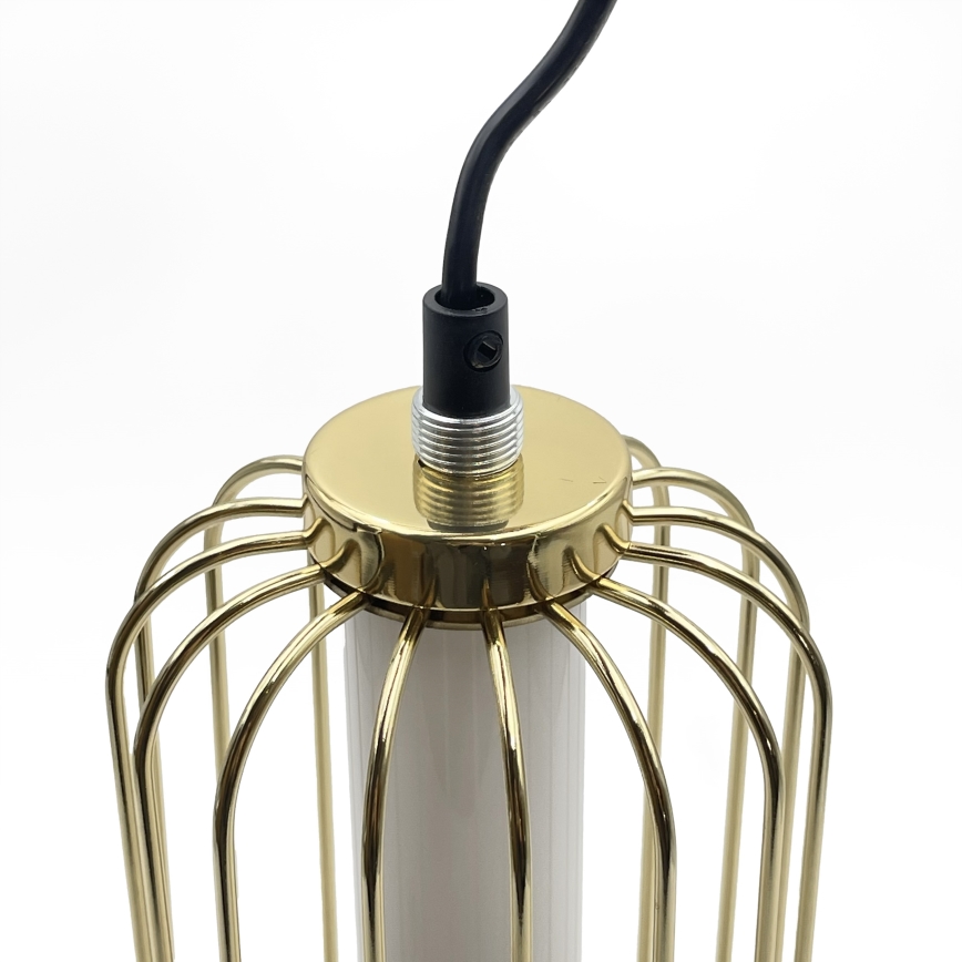 LED-Pendelleuchte an Stahlseil BONNIE LED/10W/230V 3000K goldfarben