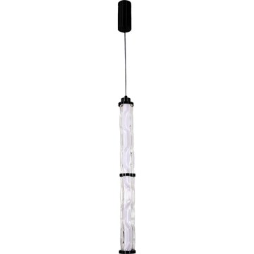 LED Pendelleuchte an Stahlseil CORTE LED/18W/230V schwarz