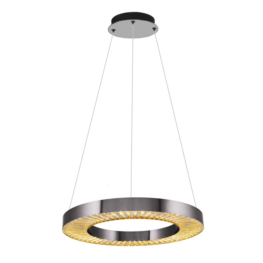 LED-Pendelleuchte an Stahlseil JESI LED/35W/230V 3000K Ø 60 cm silber