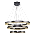 LED-Pendelleuchte an Stahlseil JESI LED/99W/230V 3000K Ø 100 cm silber