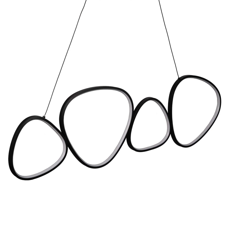 LED-Pendelleuchte an Stahlseil PETRA LED/48W/230V 4000K schwarz