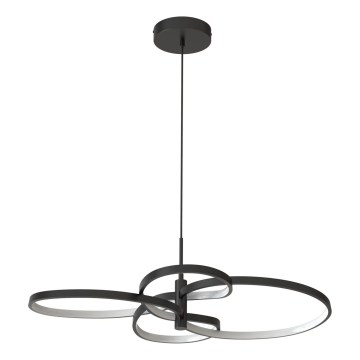 LED Pendelleuchte an Stahlseil RIBBON LED/37W/230V 4000K schwarz