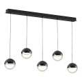 LED-Pendelleuchte an Stahlseil ZIREA LED/30W/230V schwarz