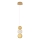 LED-Pendelleuchte mit Kabel CREMONA LED/5W/230V 3000K goldfarben