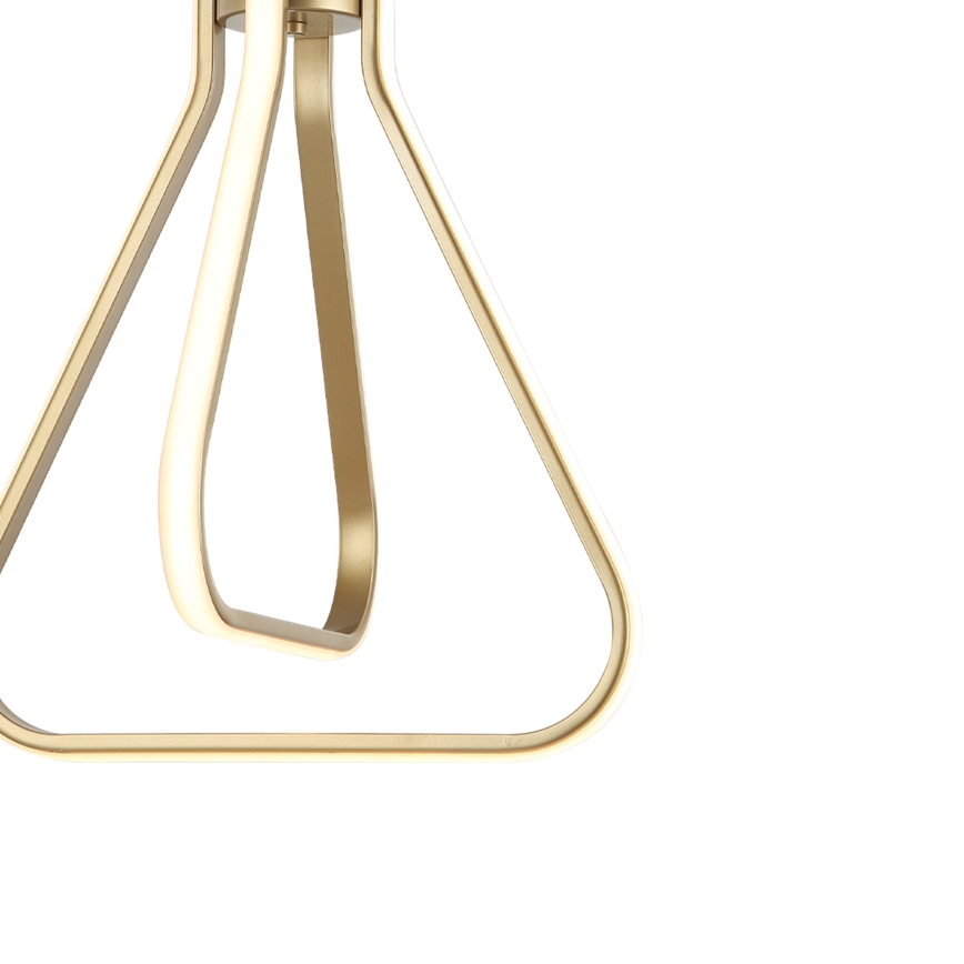 LED-Pendelleuchte mit Kabelaufhängung ZING LED/19W/230V, goldfarben