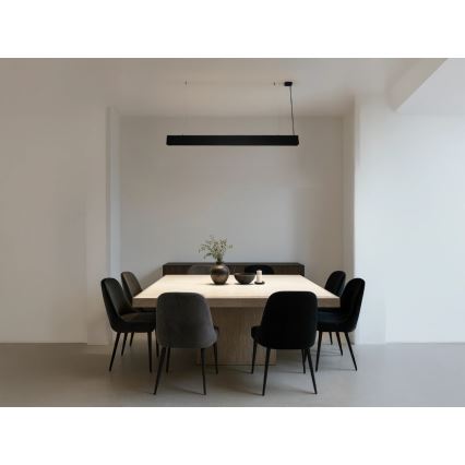 LED-Pendelleuchte mit Seilabhängung LED/55W/230V 3000/4000/6500K 120 cm schwarz