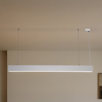 LED-Pendelleuchte mit Seilaufhängung LED/55W/230V 3000/4000/6500K 120 cm weiß