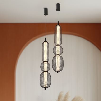 LED-Pendelleuchte PUMA an Kabel, LED/15W/230V, Ø 14 cm, schwarz