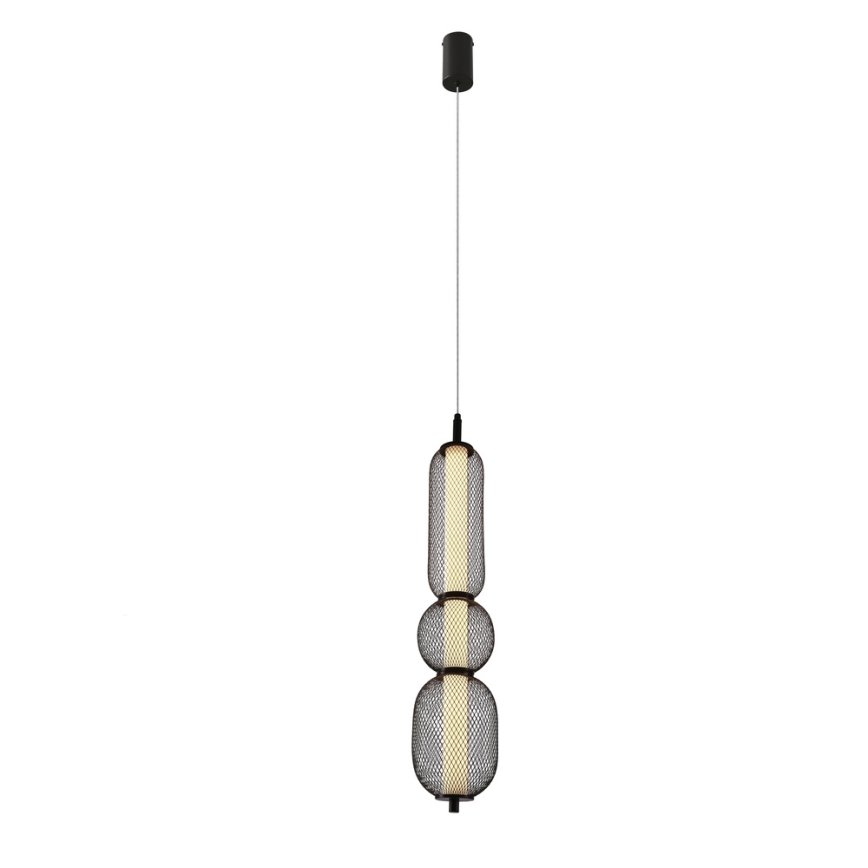 LED-Pendelleuchte PUMA an Kabel, LED/15W/230V, Ø 14 cm, schwarz