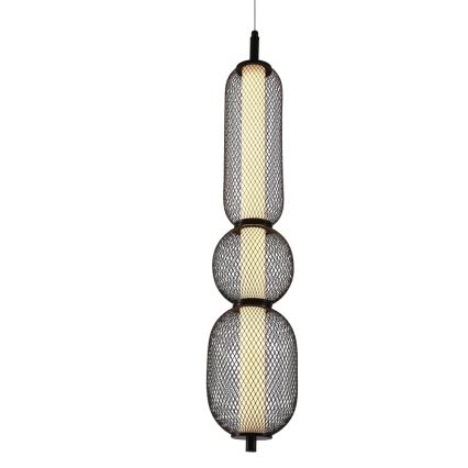 LED-Pendelleuchte PUMA an Kabel, LED/15W/230V, Ø 14 cm, schwarz