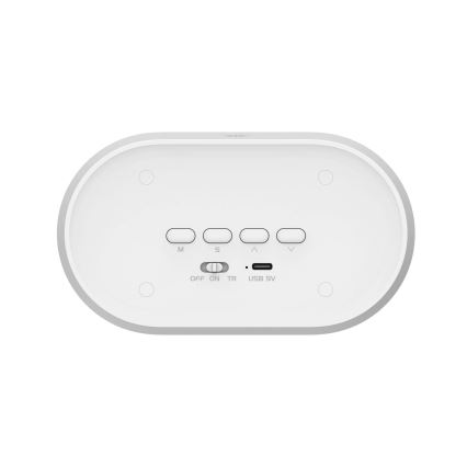 LED Piccola lampada notturna dimmerabile con sveglia KAJA LED/1,3W/5V 3000K