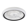LED Plafoniera dimmerabile con ventilatore GEMMA LED/37W/230V bianco + telecomando