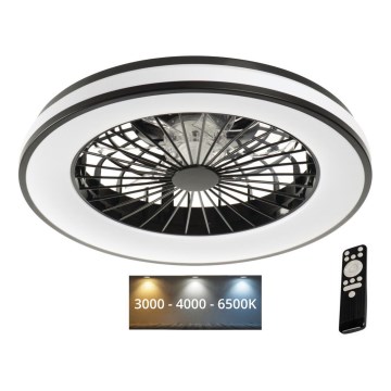 LED Plafoniera dimmerabile con ventilatore PLAVE LED/48W/230V 3000/4000/6500K + telecomando