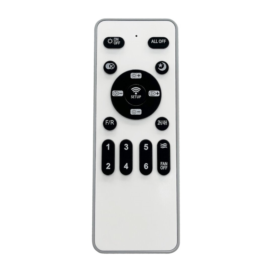 LED Plafoniera dimmerabile con ventilatore ZEPHYR LED/48W/230V 3000-6000K nero + telecomando