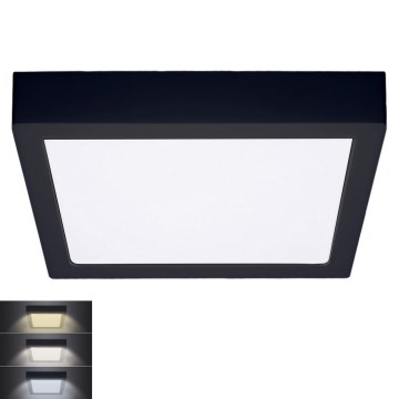 LED Plafoniera LED/24W/230V 3000/4000/6000K nero angolare