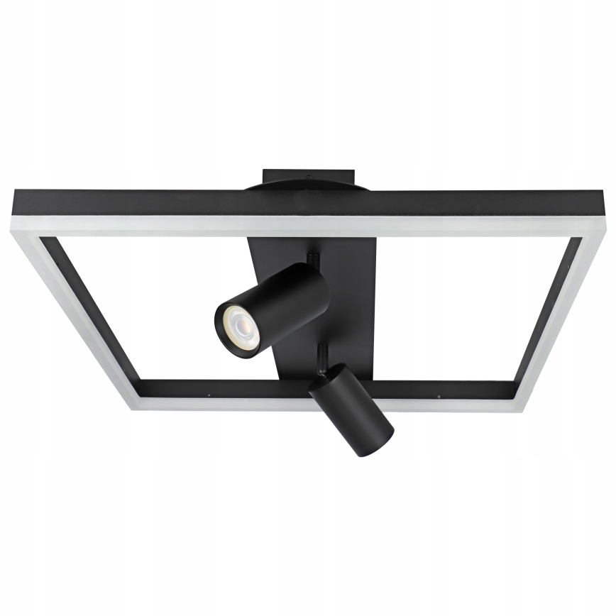 LED Plafoniera LED/38W/230V + 2xGU10/30W nera