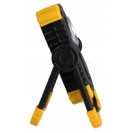 Faro ricaricabile LED con altoparlante e funzione power bank LED/10W/5V 4400 mAh IP44 nero/giallo