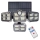 LED Proiettore solare con sensore di movimento e crepuscolare LED/30W/3,7V 2400 mAh IP47 + telecomando