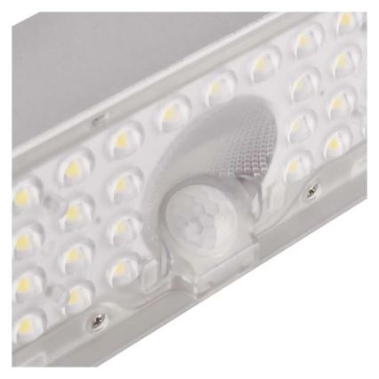 LED Proiettore solare con sensore di movimento LED/3,7V 3000mAh 4000K IP65 bianco