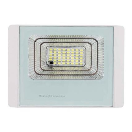 LED Proiettore solare da esterno LED/12W/3,2V IP65 4000K + telecomando