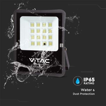 LED Proiettore solare per esterni LED/12W/3,2V 6400K IP65 + telecomando