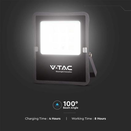 LED Proiettore solare per esterni LED/12W/3,2V 6400K IP65 + telecomando