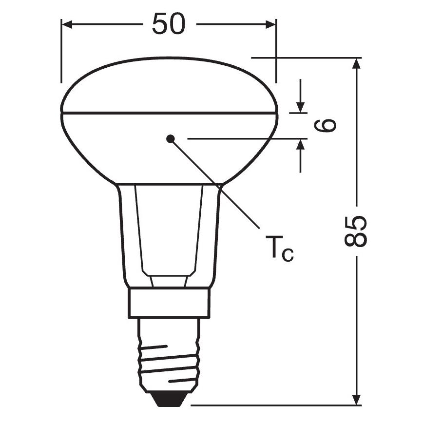 LED-Reflektorlampe E14/4,3W/230V 2700K