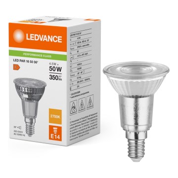 LED-Reflektorlampe PAR16 E14/4,5W/230V 2700K 36° - Ledvance