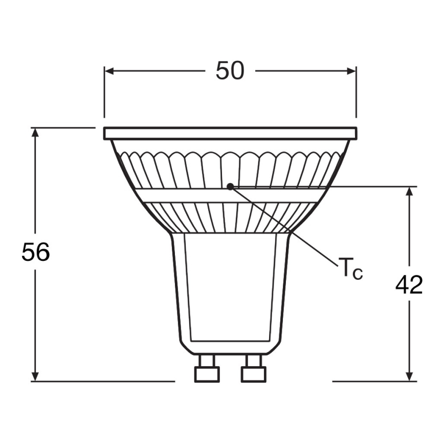 LED-Reflektorlampe PAR16 GU10/4,3W/230V 4000K 120° - Ledvance