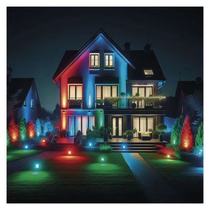 LED RGB+CCT Proiettore dimmerabile GoSmart LED/20W/230V 3000-6500K IP65 Wi-Fi Tuya
