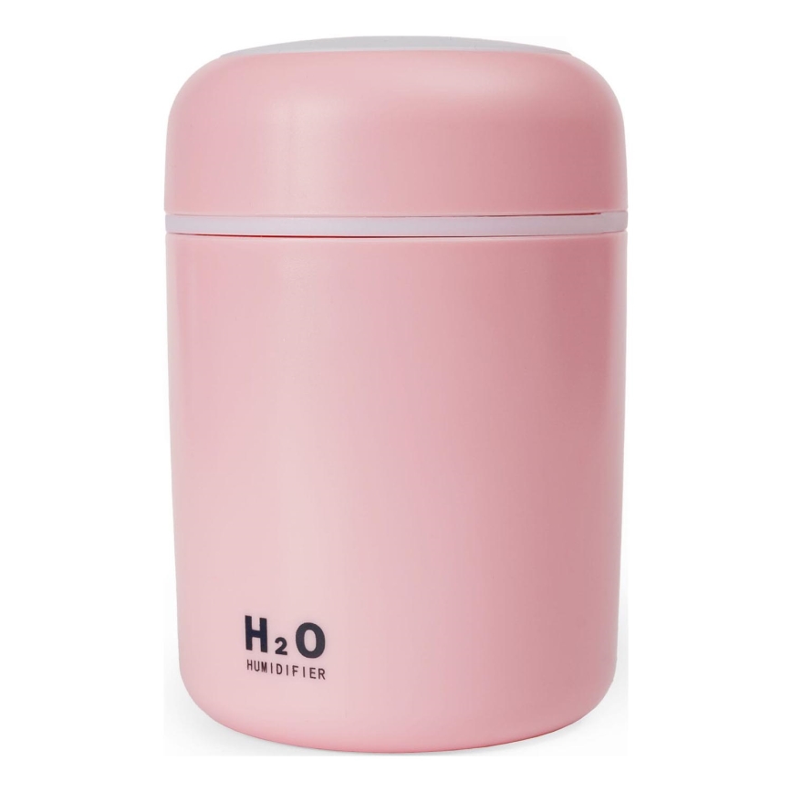 LED RGB Diffusore di aromi e umidificatore d'aria a ultrasuoni LED/2W 300ml rosa