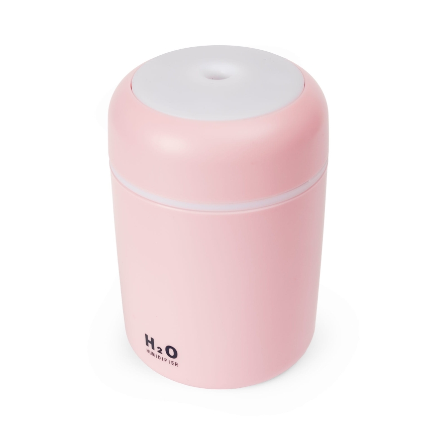 LED RGB Diffusore di aromi e umidificatore d'aria a ultrasuoni LED/2W 300ml rosa