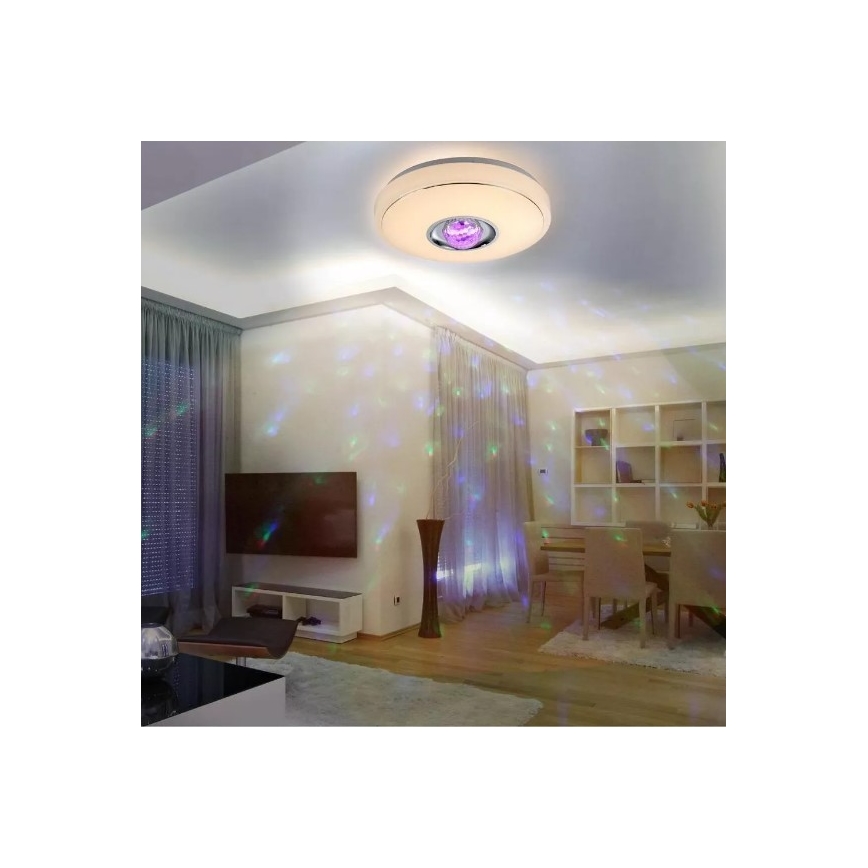 LED RGB Dimmbare Deckenleuchte MAGIC DISCO LED/18W/230V + Fernbedienung