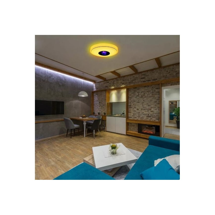LED RGB Dimmbare Deckenleuchte MAGIC DISCO LED/18W/230V + Fernbedienung