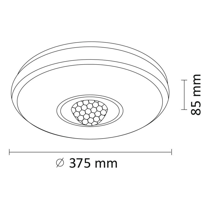 LED RGB Dimmbare Deckenleuchte MAGIC DISCO LED/18W/230V + Fernbedienung